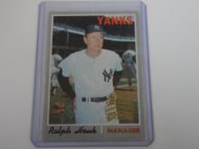 2019 TOPPS HERITAGE RALPH HOUK 1970 TOPPS BUY BACK CARD YANKEES