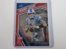 2019 DONRUSS ELITE MATTHEW STAFFORD PRIMARY COLORS #D 96/99 LIONS