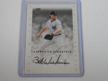 1996 LEAF SIGNATURE SERIES BOB WICKMAN AUTOGRAPH CARD NEW YORK YANKEES