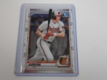 2020 BOWMAN CHROME DRAFT HESTON KJERSTAD 1ST ROOKIE CARD RC ORIOLES