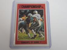 1976 TOPPS FOOTBALL #331 1975 NFC CHAMPIONSHIP GAME ROGER STAUBACH