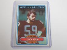 1980 TOPPS FOOTBALL JACK HAM ALL PRO PITTSBURGH STEELERS