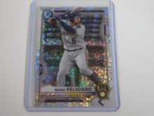 2021 BOWMAN CHROME MARIO FELICIANO SPECKLE REFRACTOR BREWERS #D 217/299