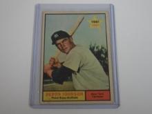 1961 TOPPS BASEBALL #68 DERON JOHNSON ROOKIE NEW YORK YANKEES