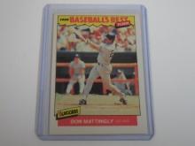 1986 FLEER BASEBALL'S BEST DON MATTINGLY NEW YORK YANKEES