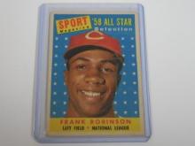 1958 TOPPS BASEBALL #484 FRANK ROBINSON ALL STAR CINCINNATI REDS