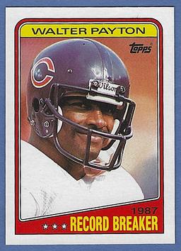 Sharp 1987 Topps #5 Walter Payton RB Chicago Bears