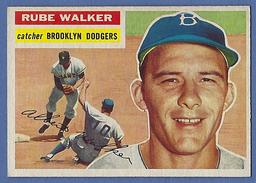 Nice 1956 Topps #333 Rube Walker Brooklyn Dodgers