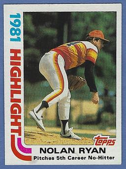 1982 Topps #5 Nolan Ryan HL Houston Astros