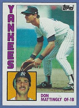 Nice 1984 Topps #8 Don Mattingly RC New York Yankees