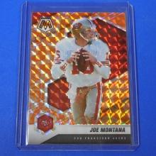 2021 PANINI MOSAIC JOE MONTANA REACTIVE ORANGE MOSAIC PRIZM 49ERS