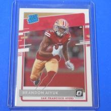 2020 PANINI DONRUSS OPTIC BRANDON AIYUK RATED ROOKIE CARD 49ERS