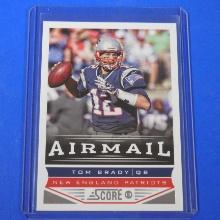 2013 SCORE FOOTBALL TOM BRADY AIR MAIL NEW ENGLAND PATRIOTS