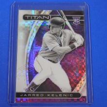 2021 PANINI CHRONICLES TITAN JARRED KELENIC BUILDING BLOCKS PRIZM ROOKIE CARD