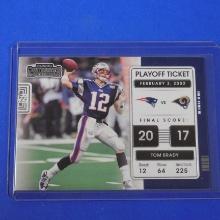 2021 PANINI CONTENDERS TOM BRADY PLAYOFF TICKET PATRIOTS