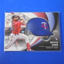 2022 TOPPS UPDATE ROYCE LEWIS COMMEMORATIVE BATTING HELMET MEDALLION ROOKIE CARD