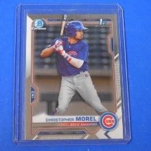 2021 BOWMAN CHROME CHRISTOPHER MOREL ROOKIE CARD CUBS