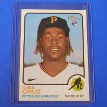 2022 TOPPS HERITAGE #157 ONEIL CRUZ ROOKIE CARD PITTSBURGH PIRATES