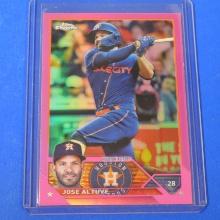 2023 TOPPS CHROME JOSE ALTUVE PINK REFRACTOR HOUSTON ASTROS