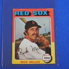 1975 TOPPS BASEBALL MINI #103 RICK MILLER RED SOX