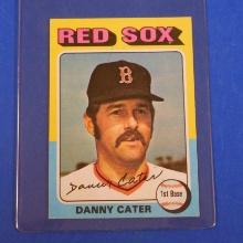 1975 TOPPS BASEBALL MINI #645 DANNY CATER RED SOX