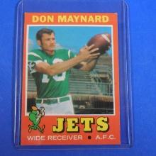 1971 TOPPS FOOTBALL #19 DON MAYNARD NEW YORK JETS