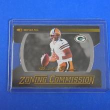 1999 DONRUSS FOOTBALL BRETT FAVRE ZONING COMMISSION DIE CUT #D 0294/1000 PACKERS