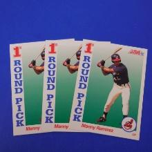 1992 SCORE MANNY RAMIREZ ROOKIE CARD LOT CLEVELAND INDIANS