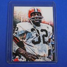 2022 VIVID PRINTS JIM BROWN CUSTOM ART CARD #D 1/5 ONLY FIVE MADE BROWNS