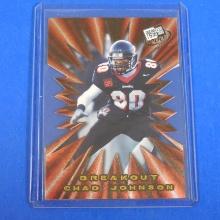 2001 PRESS PASS CHAD JOHNSON BREAKOUT DIE CUT ROOKIE CARD