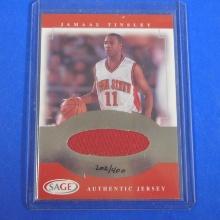 2001-02 SAGE JAMAAL TINSLEY COLLEGE JERSEY CARD #D 202/400 IOWA STATE