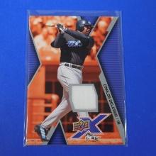 2009 UPPER DECK X CARLOS DELGADO GAME USED JERSEY CARD METS