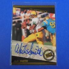 1999 PRESS PASS FOOTBALL AKILI SMITH AUTOGRAPHED ROOKIE CARD