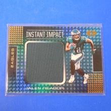 2020 PANINI ILLUSIONS JALEN REAGOR INSTANT IMPACT JERSEY ROOKIE CARD EAGLES