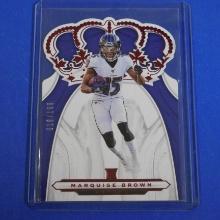 2019 PANINI CHRONICLES MARQUISE BROWN RED FOIL ROOKIE CARD #D 016/175 RAVENS