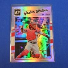 2017 DONRUSS OPTIC YADIER MOLINA SILVER HOLO PRIZM CARDINALS
