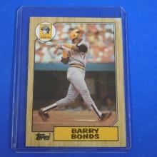 1987 TOPPS BASEBALL BARRY BONDS ROOKIE CARD PIRATES GIANTS