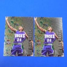 1996-97 FLEER METAL RAY ALLEN FOIL ROOKIE CARD LOT MILWAUKEE BUCKS