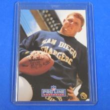 1991 PRO LINE PORTRAITS BILLY JOE TOLLIVER AUTOGRAPH CARD CHARGERS