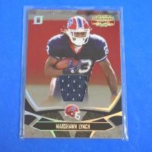 2008 DONRUSS GRIDIRON GEAR MARSHAWN LYNCH GAME USED JERSEY CARD #D 89/100 BILLS