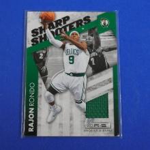2010-11 PANINI ROOKIES STARS RAJON RONDO GAME USED JERSEY CARD #D 23/99 CELTICS