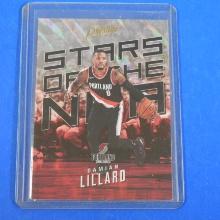 2017-18 PANINI PRESTIGE DAMIAN LILLARD MIST HOLOFOIL STARS OF THE NBA HOLO TRAIL BLAZERS