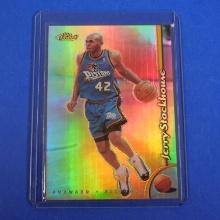 1998-99 TOPPS FINEST JERRY STACKHOUSE RARE NO PROTECTOR DOUBLE SIDED REFRACTOR