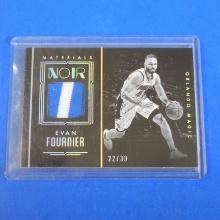 2016-17 PANINI NOIR EVAN FOURNIER GAME USED PATCH CARD #D 22/30 ORLANDO MAGIC
