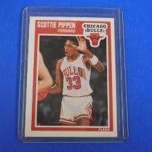 1989-90 FLEER BASKETBALL #23 SCOTTIE PIPPEN 2ND YEAR CARD BULLS