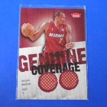 2008-09 FLEER BASKETBALL SHAWN MARION GAME USED JERSEY CARD MIAMI HEAT