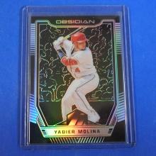 2019 PANINI OBSIDIAN YADIER MOLINA SILVER PRIZM CARDINALS