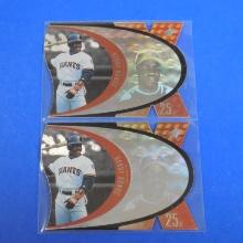 1997 UPPER DECK SPX BARRY BONDS DIE CUT CARD LOT GIANTS