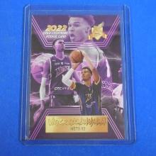 2022 GOLD LIGHTNING VICTOR WEMBANYAMA ROOKIE CARD METS 92