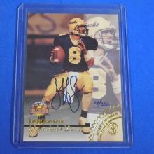 1996 SCORE BOARD JEFF LEWIS AUTHENTIC AUTOGRAPHED CARD #D 74/350 ARIZONA